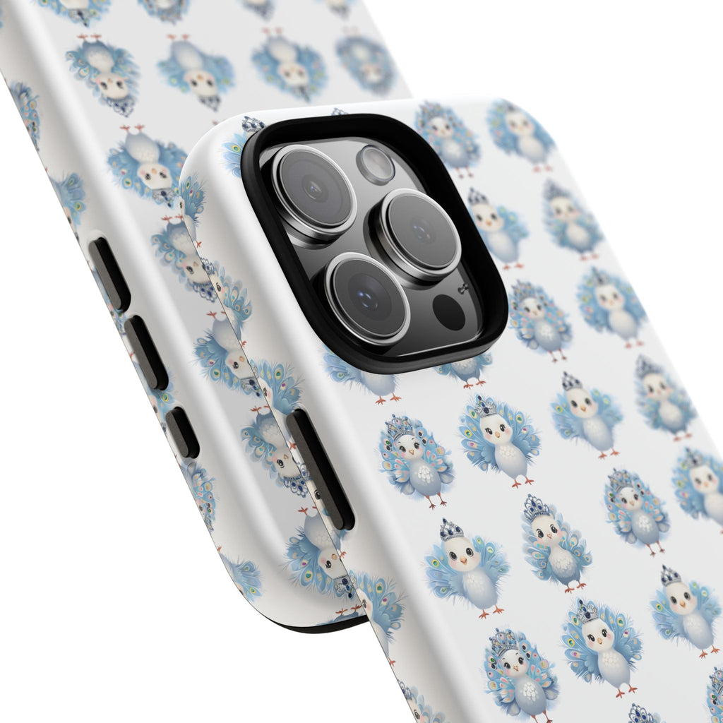 Tough Cases, Peacock Phone Covers, Animal Lover Gift, Cute Bird Accessories, Tiara Design, Protective Shell