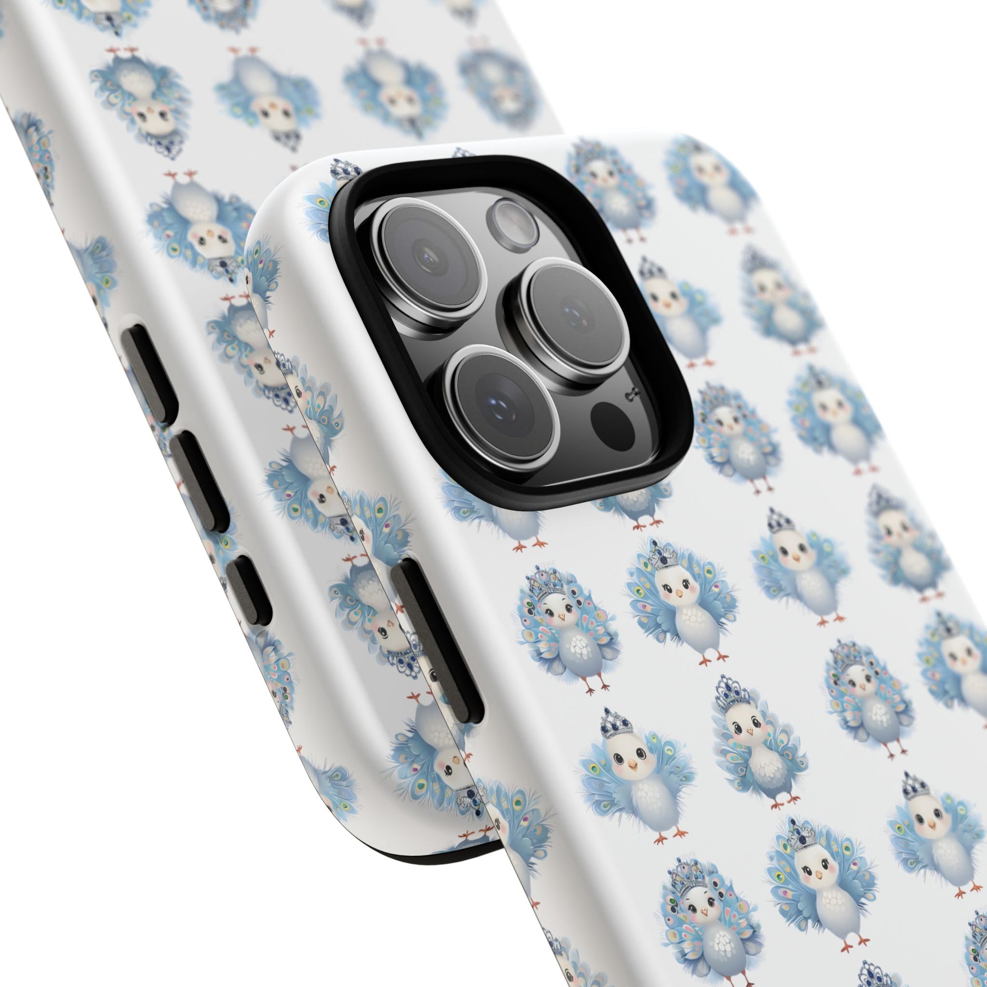Tough Cases, Peacock Phone Covers, Animal Lover Gift, Cute Bird Accessories, Tiara Design, Protective Shell