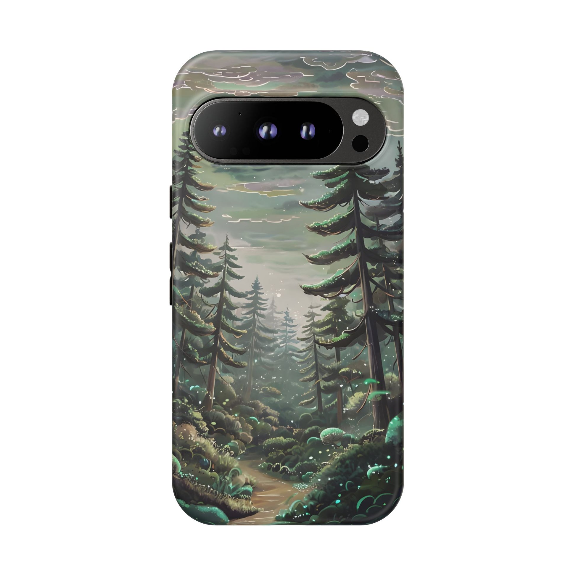 Phone Case, Whimsical Anime Forest Illustration Brimming With Enchantment, Tough Protective Cover, Unique Gift, Trendy