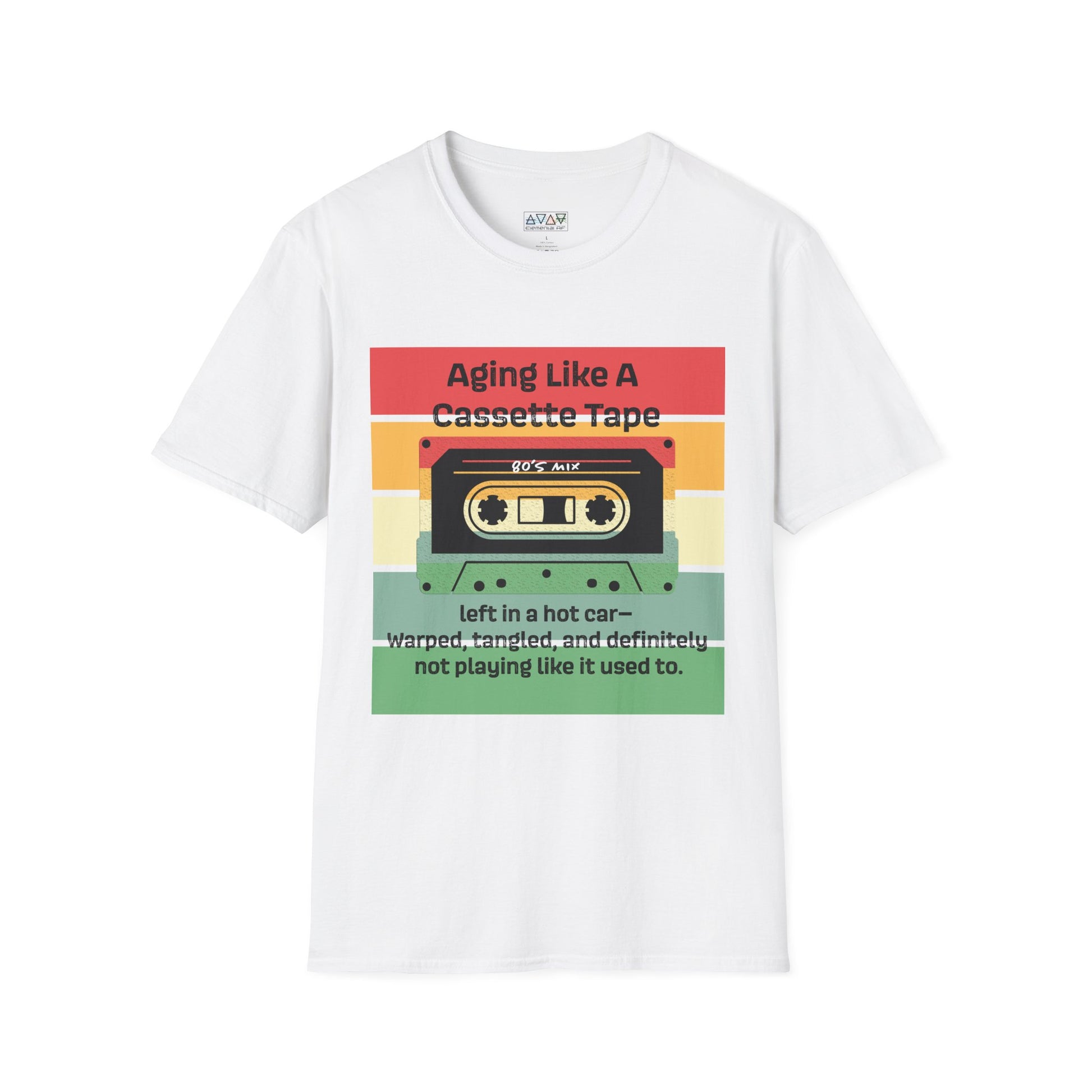 Retro Cassette Tape T-Shirt | Nostalgic Music Vibes, Fun Gift for Music Lovers, Casual Outfit, Birthday Present, Unisex Graphic Tee