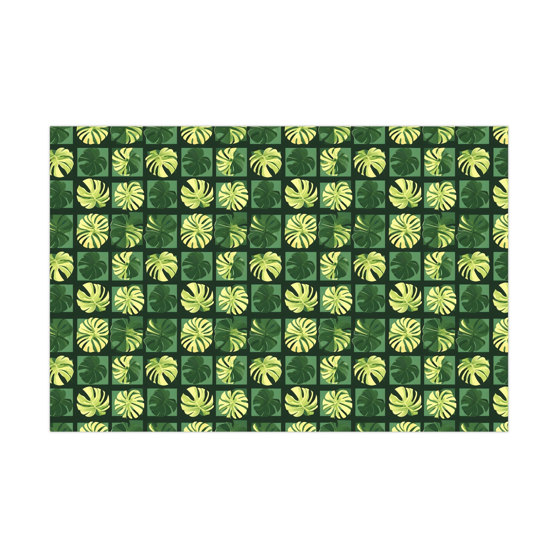 Wrapping Paper, Vibrant Tropical Botanical Pattern With Monstera Leaves - Gift Wrap Rolls, Eco-Friendly Gift Wrap, Holiday Season Wrapping