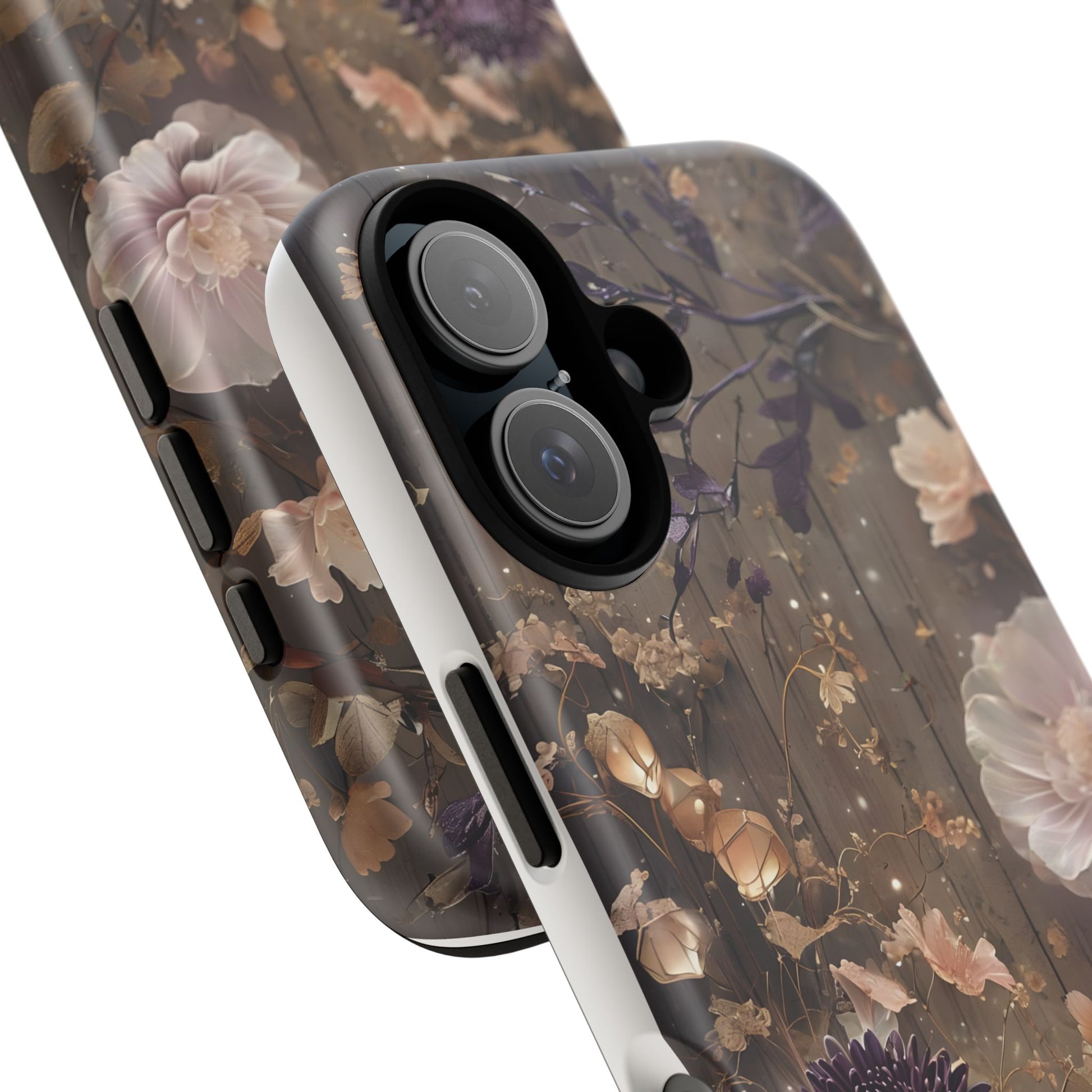 Tough Cases, Enchanting Floral Pattern - Floral Phone Case, Protective Phone Cover, Botanical Design, Flower Print, Tough Shell for Device