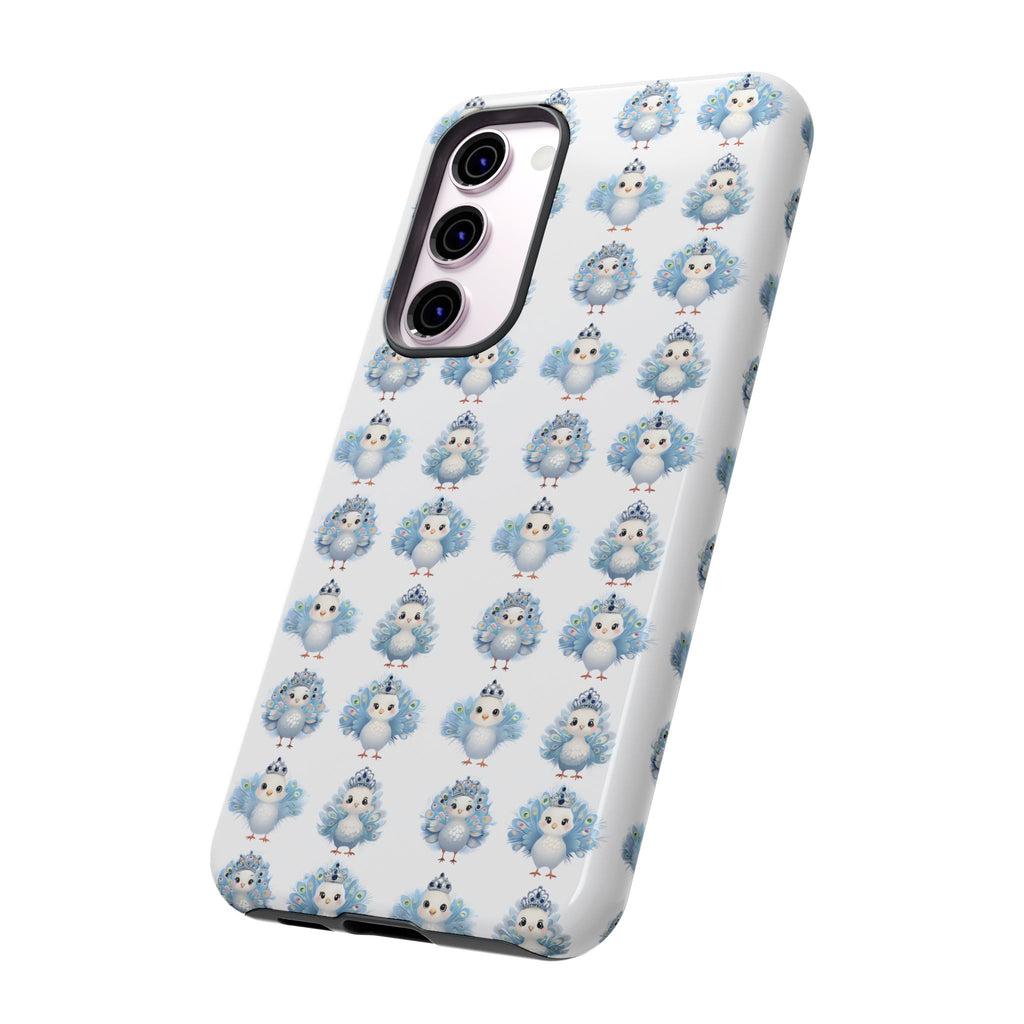 Tough Cases, Peacock Phone Covers, Animal Lover Gift, Cute Bird Accessories, Tiara Design, Protective Shell