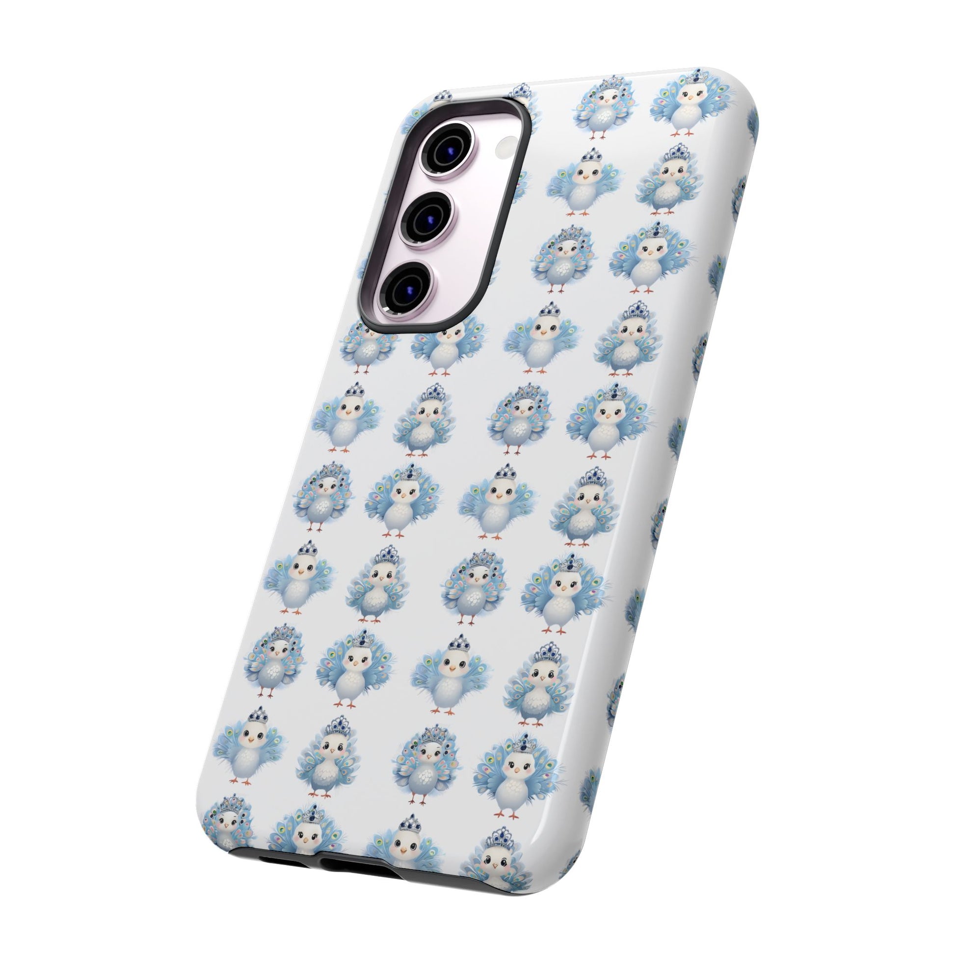 Tough Cases, Peacock Phone Covers, Animal Lover Gift, Cute Bird Accessories, Tiara Design, Protective Shell