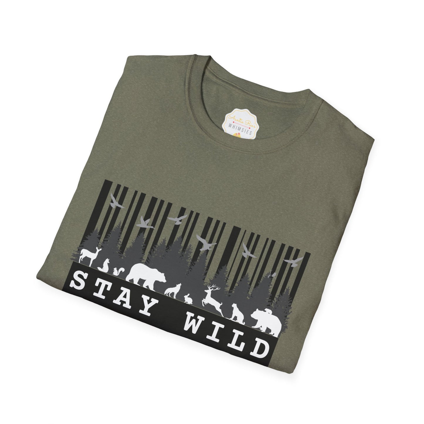 Nature-Tech Unisex T-Shirt - Minimalist Digital Artwork Design